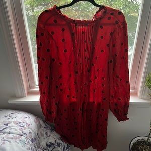 Red seraphine dress